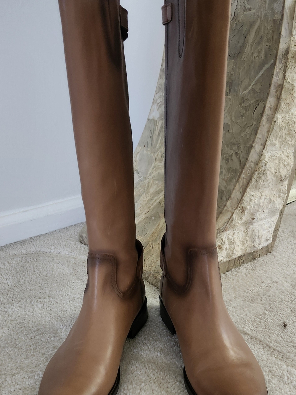 Sam Edelman Tall Leather Over-the-Knee Boots in Brown